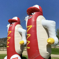 Décoration publicitaire gonflable personnalisée Zhenmei en forme de hot-dog pour le marketing de marque
