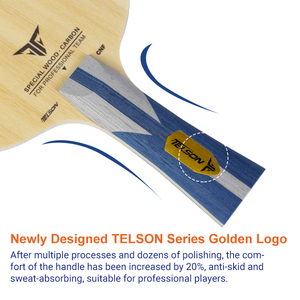 Raquette de tennis de table professionnelle Loki Telson <span class=keywords><strong>CNF</strong></span> 7 plis, lame de ping-pong OEM, raquette de tennis de table - Product Image 3