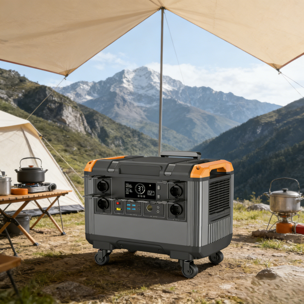 3000W Portable Solar Power Station with Solar Panel Pure Sine Wave Inverter RV Port LiFePO4 Battery-Poforce T30 Backup Generator