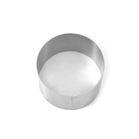 6 pièces/ensemble en acier inoxydable anneau de cuisson gâteau outils ensemble rond Tresemme Mousse gâteau sans couture anneau de cuisson moule anneau plaque de cuisson