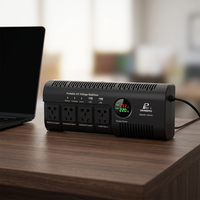 Stabilisateur de tension monophasé en cuivre AHNY AC 1,5 KVA 220 V avec affichage LED portable pour usage domestique 50/60 Hz