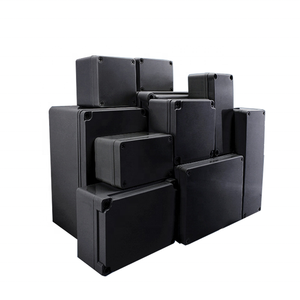 ABS Black Waterproof Plastic Enclosure Box Electronic Instrument Case Electrical Project Outdoor Junction Box
