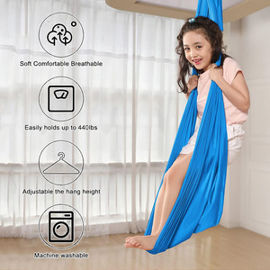 Hamaca Colgante Sensorial para Yoga, Ligera, Duradera, Transpirable, para Uso en Interiores y Exteriores, Ideal para Niños - Product Image 4