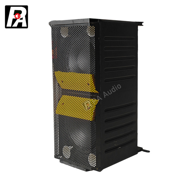 PA HD-210 Outdoor Dual 10" Full Range Line Array PA System with Wireless XLR Voice Control 1000W Stereo for Concerts & DJ