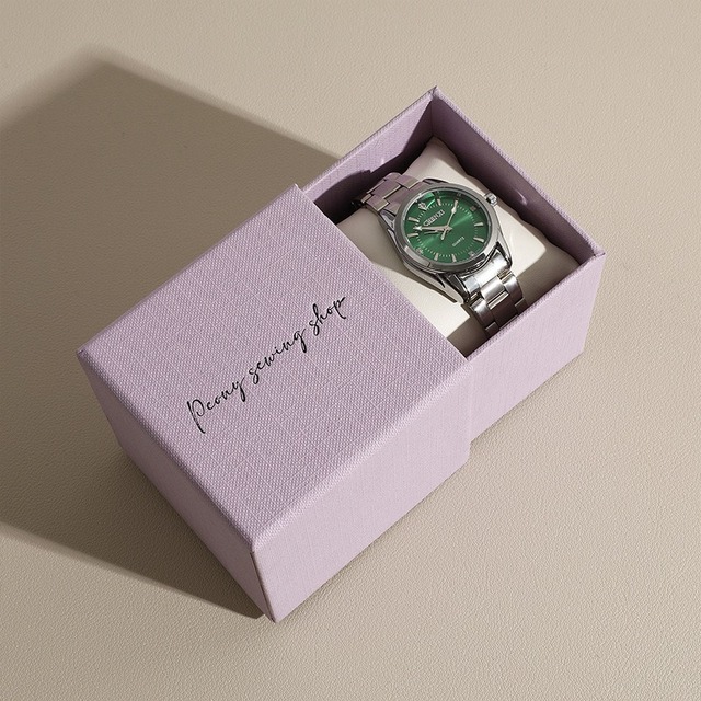 Wholesale Luxury Custom Logo Small Drawer Cardboard Jewelry Storage Packaging Paper Watch Box With Pillow Simple Style