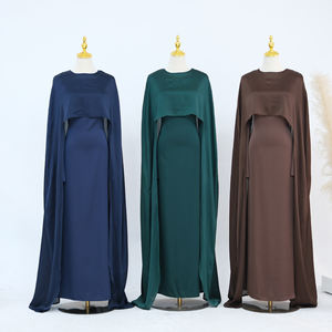 2025 Ramadan Eid Fashion Abaya Thobe Dubai <span class=keywords><strong>turchia</strong></span> abiti musulmani modesti mantello Abaya Set nuovo <span class=keywords><strong>abbigliamento</strong></span> islamico donna - Product Image 1