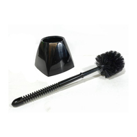 EcoClean Ensemble de brosse pour toilette à long manche en plastique de haute qualité, nettoyage en profondeur, facile à assembler avec support