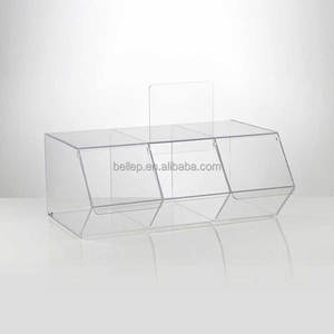 Truy Cập Hàng Đầu Pick Và Mix Ngọt Máy Rút Rõ Ràng Acrylic Kẹo Hộp Lưu Trữ Với Nắp - Product Image 6