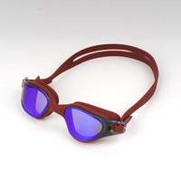 Lunettes de natation pour adultes personnalisées avec logo, anti-buée, protection UV, haute définition, écologiques, sans fuite, en silicone souple