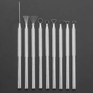 Venta al por mayor 31 Unids/set Cerámica DIY Juego de Herramientas Arcilla Cerámica Mango de Madera Moldeado Arcilla Esculpir Cerámica Juegos de Herramientas <span class=keywords><strong>Kit</strong></span> - Product Image 3