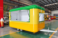 Food Truck Électrique Vintage - Camionnette Mobile pour Poulet Frit et Glaces