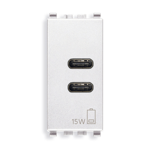 <b>Usb</b> C+C 15W 3A 5V <b>Wall</b> Charger White 1M - Product Image 1