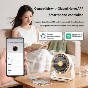 ยันมีพัดลมตั้งโต๊ะ พัดลมพกพา 2000mAh รีโมทจับเวลา พัดลมปรับระดับได้ 5 ระดับ พัดลมตั้งโต๊ะไร้สาย - Product Image 2