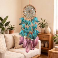 Sweet Girly Ins Feather Wind Chime-hanger, esthetische wanddecoratie, populair romantisch Valentijnscadeau