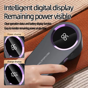 Removedor de Pelusas Automático Portátil NURFIODUR ABS con Pantalla Digital LED, Afeitadora de Telas Recargable por USB, Afeitadora de Suéteres Sostenible - Product Image 4