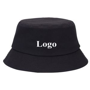 Custom Logo Printed Wide Brim <b>Reversible</b> Cotton Sunshade <b>Bucket</b> <b>Hat</b> Fisherman Cap Household Use Wholesale Bulk - Product Image 1