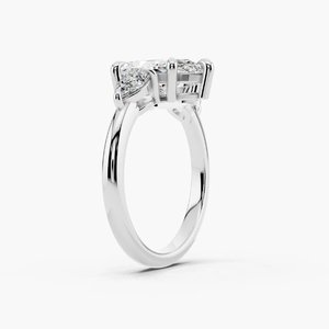 Bague de créateur pour femme en moissanite, argent sterling 925 plaqué or rose, sertissage en canal, bijoux de luxe étincelants style hip-hop - Product Image 1