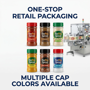 Botella de Plástico PET para Especias de Marca Privada OEM, Envase Transparente para Condimentos, Empaque Personalizado al por Mayor para Especias y Hierbas - Product Image 3