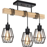 Approvisionnement exclusif transfrontalier, style minimaliste américain, cage en fer, LED 110v Ra70-80, luminaire suspendu au plafond, restaurant, couloir, bar