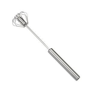 Batteur en acier inoxydable Semi-automatique, grattoir à mélangeur, Clip à aliments à double usage, outil de cuisson manuel, batteur d'œufs, <span class=keywords><strong>fouet</strong></span> pour <span class=keywords><strong>cuisine</strong></span>, pâtisserie - Product Image 1