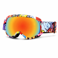Masque de ski coloré en polycarbonate avec verres miroir Revo, anti-buée, protection UV400, pour homme et femme, idéal pour le snowboard et les activités hivernales en extérieur