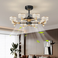 Ventilador de Techo LED Moderno de 48 Pulgadas con Luz, Control Remoto y 6 Velocidades para Sala de Estar y Dormitorio