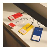 Vente chaude personnalisé voiture étiquettes suspendues papier vêtements étiquettes volantes étiquettes de vêtement compagnie aérienne carte d'embarquement thermique