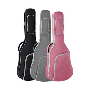 Gitarrentasche für 34 <span class=keywords><strong>38</strong></span> 39 40 41 Zoll Akustikgitarre Gig-Rucksack Gepolsterte Wasserdichte Tasche Weiche Gitarren-Tragetasche mit Logodruck - Product Image 1