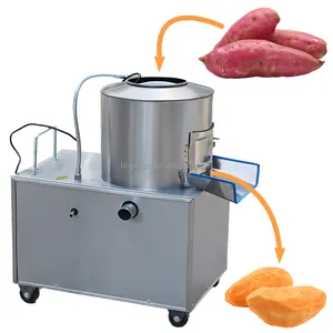 High Quality Ginger Washing Machine Wholesale Carrot Steam Peeler Machine Carrot Potato Washing And Peeling Machine