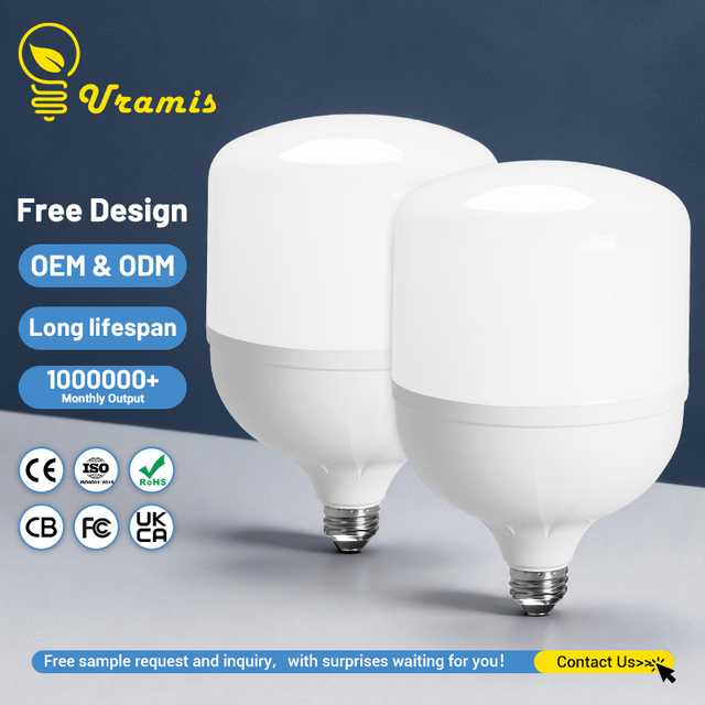 New Products LED Bulb Indoor Lighting Led 5W 10W 15W 20W 30W 40W 50W 60W T Shape Bulb E27 B22 AC85-265V SMD Led Light Bulbs