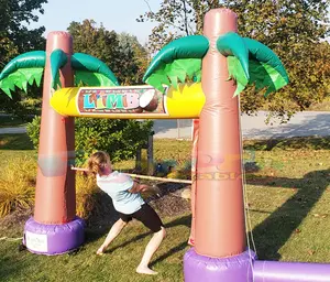 Outdoor challenging party attraction archway jeux gonflables sports games inflatable limbo dancing games