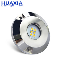 60W RGBW 12V 24V Ancre de navigation bleue intérieure de bateau IP68 316SS Lumière sous-marine Marine Led Boat Lights