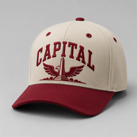 Casquette de baseball personnalisée avec broderie Old English, 5 panneaux, visière incurvée, style Dad Hat, streetwear urbain West Coast, vente en gros, faible MOQ