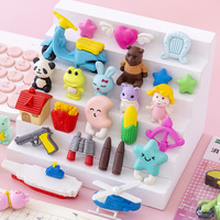 Soododo mignon Animal promotionnel crayon gomme ensemble forme de fruit emballage personnalisé papeterie pour cadeau de noël