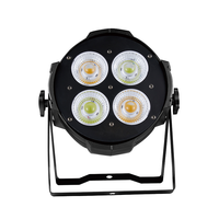 HT.STGL OEM & ODM Projecteur LED COB portable 4 x 50W (250W) DMX512 Noir pour Mariage, Église, Studio 220V
