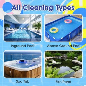 Red de Limpieza para Piscinas de Alta Resistencia, Malla Fina, Limpiador de Piscinas Portátil para Piscinas Elevadas y Enterradas - Product Image 6