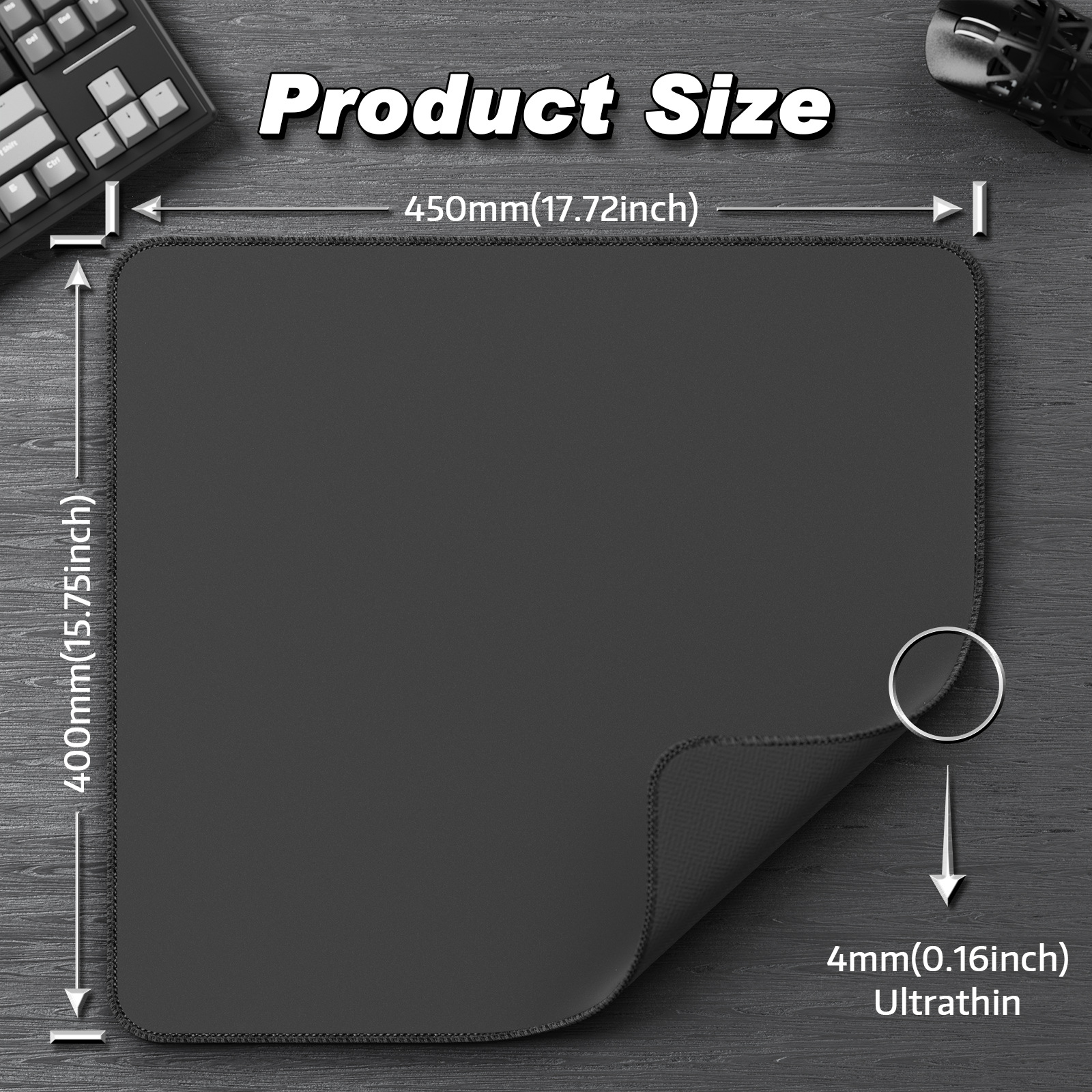 Tapis de souris Attack Shark cm02 noir