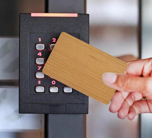 13.56Mhz <strong>HF</strong> RFID Wooden NFC Card Tag <strong>Token</strong> Key FOB For access control Asset management <strong>MIFARE</strong> Classic 1K NTAG213 UHF RFID option - Product Image 1
