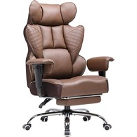 COMHOMA Chaise de bureau ergonomique contemporaine pour le gaming, avec accoudoirs réglables et soutien lombaire à ressorts hélicoïdaux