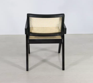 Silla de comedor moderna de ratán, sillón de madera, comedor de ratán Natural, silla nórdica antigua negra sólida, mesa de comedor ovalada 30% T/ T - Product Image 6