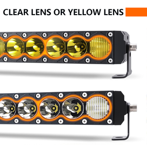 פנסי לד בצבע ענבר בגודל 12/22/32/42/52 אינץ' עם תאורת מיקום, מאושרים לתקן Emark, לרכבי שטח 4x4, משאיות, ATV ו-UTV - Product Image 4