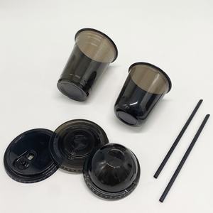 गुंबद ढक्कन के साथ डिस्पोजेबल स्पष्ट पालतू आइसक्रीम कप के साथ डिस्पोजेबल स्पष्ट पालतू आइसक्रीम कप यू आकार कप कस्टम 12 16 औंस - Product Image 2