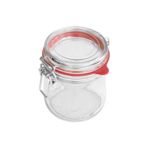 EmSy Drahtbügelglas quadratisch 900 ml mit Anillo 65x90mm - Product Image 2