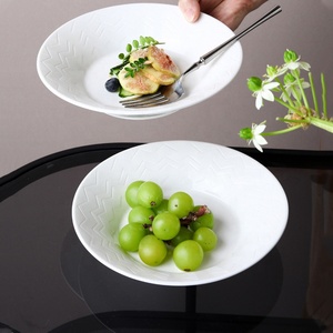 Ciotole in Ceramica Bianca Personalizzate per Pasta 8/9 Pollici, Ciotole in Gres per Hotel e Ristoranti, per Insalata, Zuppa e Spaghetti - Product Image 3