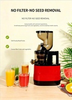 Extracteur de jus à froid avec technologie de séparation efficace de la pulpe, presse-agrumes et légumes grande capacité pour usage domestique