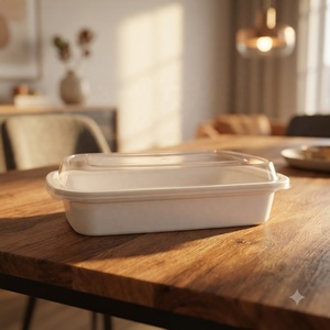 Contenants alimentaires en plastique PP avec couvercles sécurisés, boîtes de préparation de repas jetables pour plats à emporter, déjeuners, collations et stockage alimentaire - Product Image 1