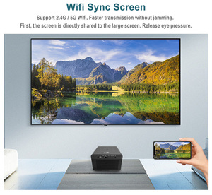 Everycom M4000 Pro 1080P LCD Vidéo Pico LED Laser Film Home Theate R3d Dlp Beamer 4k Projecteur - Product Image 5