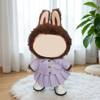 Vêtements et accessoires pour poupées : Robe de princesse de ballet, jupe bouffante en maille douce, tenues décontractées en cuir pour poupées Labubu de 38 cm