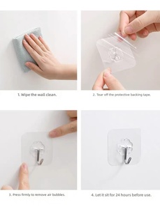 Crochets sous-armoire antidérapants pour tasses, support créatif en PP pour tasses, crochets de <span class=keywords><strong>porte</strong></span> élégants pour rangement de placards de cuisine et salle de bain - Product Image 5
