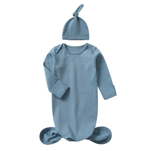 Hongbo sac de couchage pour bébé respirant prévention des coups de pied surprend 0-6 mois ensemble de sac de couchage pour bébé en coton biologique pour nouveau-né - Product Image 6